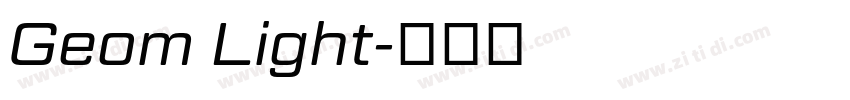 Geom Light字体转换